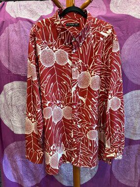 MANAOLA Men's Long Sleeve Button Down XXL Shirt